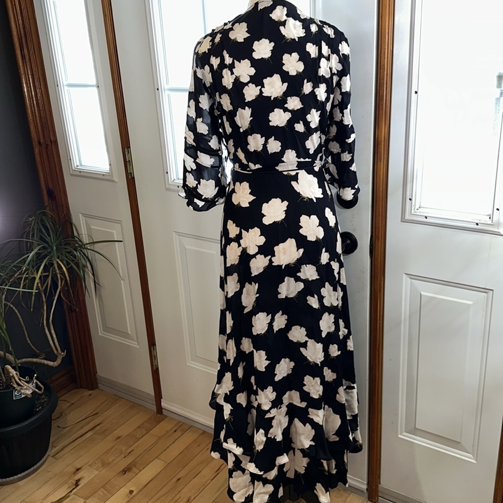 NWOT All Saints Floral Wrap Dress - Picture 2 of 7